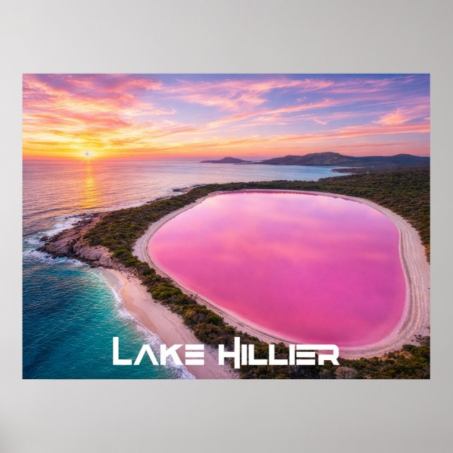 PÓSTER LAGO HILLIER - AUSTRALIA (Frente)
