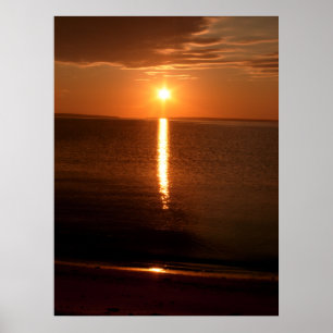 Póster Lago Huron Sunrise