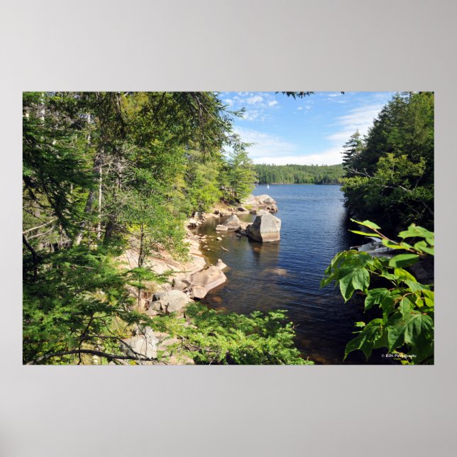Póster Lago Indio en los Adirondacks. huella 08 103 (Frente)