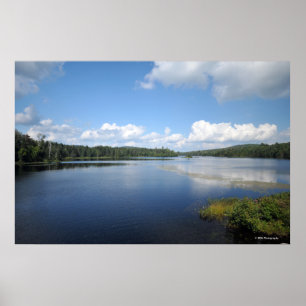Póster Lago Indio en los Adirondacks. huella 08 132