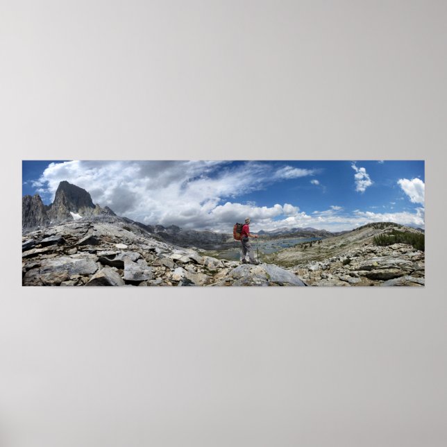 Póster Lago Island 1000, área silvestre Ansel Adams, Sier (Frente)