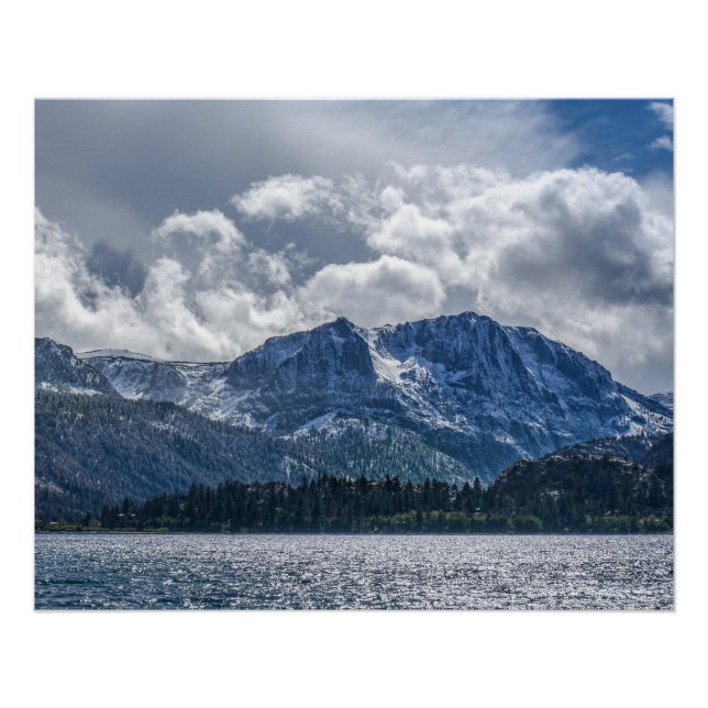 Póster Lago June y Carson Peak con tormenta inminente (Anverso)