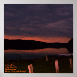 Póster Lago Kyle, cala de las caídas, PA, - poster de la