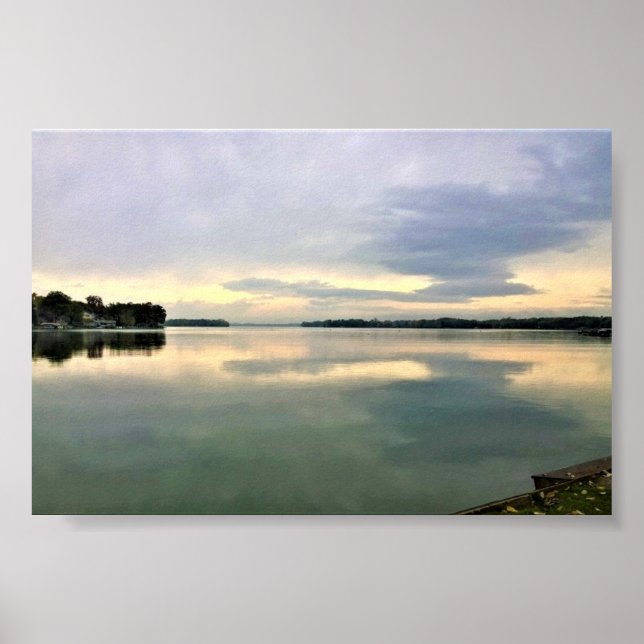 Póster Lago La Belle, Oconomowoc, Wisconsin (Frente)