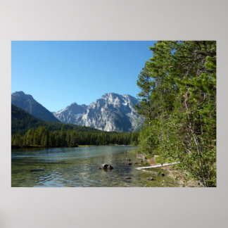 Póster Lago Leigh en el Parque Nacional de Grand Teton