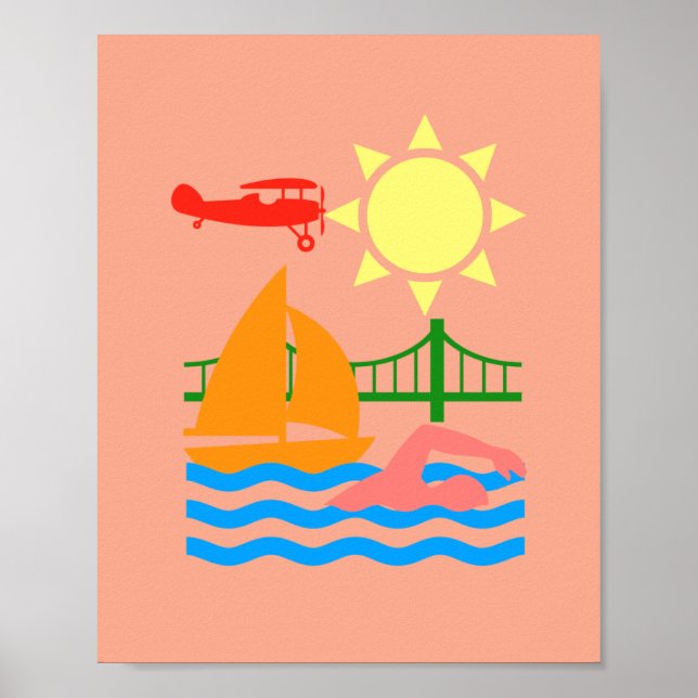 Póster Lago Lifestyle (Frente)