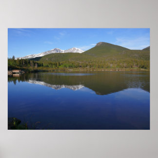 Póster Lago Lily en el Parque Nacional Montañas Rocosas