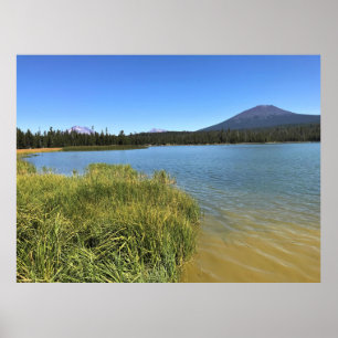 Póster Lago Little Lava, Oregón
