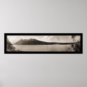 Póster Lago Louise Alberta Foto 1907
