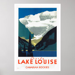 Póster Lago Louise Caracas canadienses ~ Viajes de época