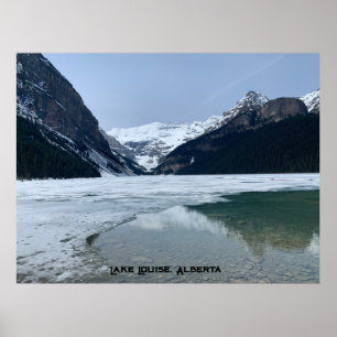 Póster Lago Louise, lugar de turismo famoso en Alberta