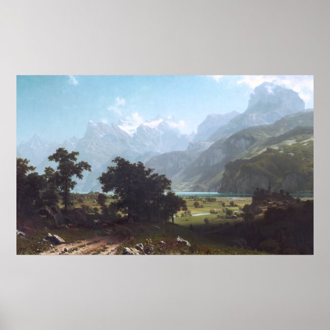 Póster Lago Lucerna por Albert Bierstadt (Frente)