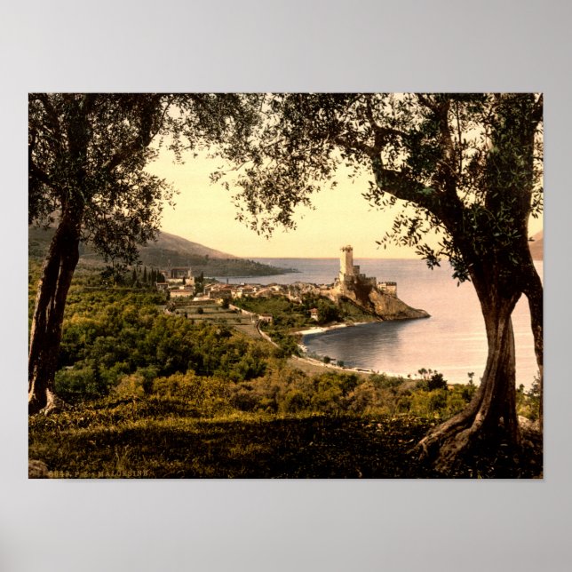 Póster Lago Malcesine Garda Italia (Frente)