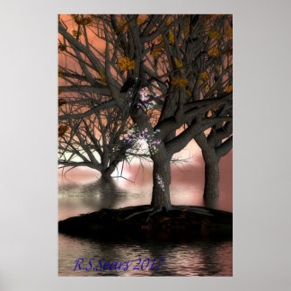 Póster lago marino