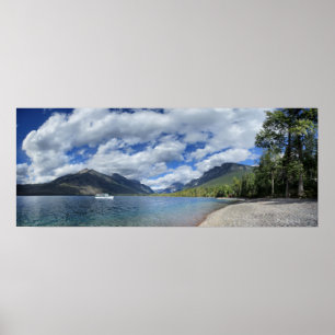 Póster Lago McDonald - Parque Nacional Glacier