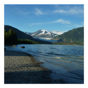 Póster Lago Mendenhall en Juneau Alaska Paisaje