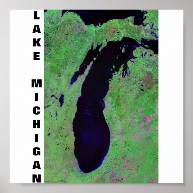 Póster Lago Michigan (Frente)