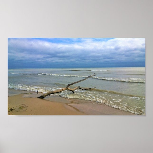 Póster Lago Michigan, Sheboygan, Wisconsin (Frente)