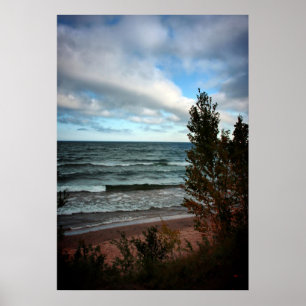 Póster Lago Michigan - St. Ignace, MI