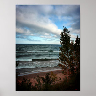 Póster Lago Michigan - St. Ignace, MI