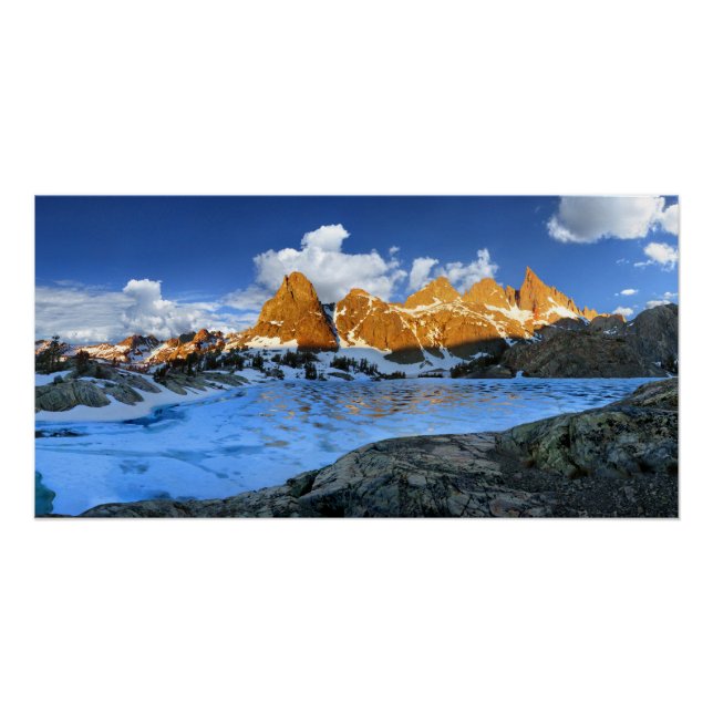 Póster Lago Minaret Sunrise 2 - Sierra Nevada (Anverso)