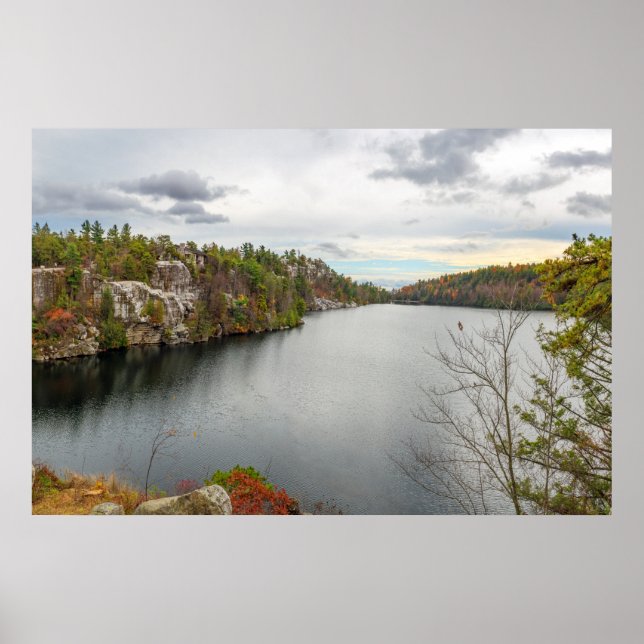 Póster Lago Minnewaska Panorama (Frente)