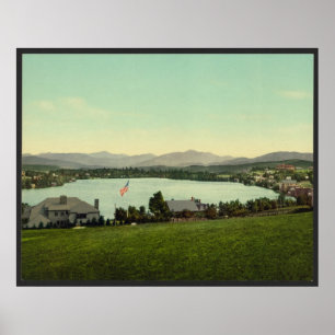 Póster Lago Mirror, Lago Placid Nueva York