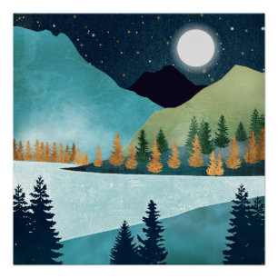 Póster Lago Moonrise