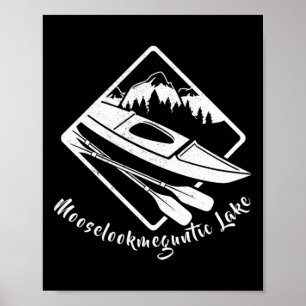 Póster Lago Mooselookmeguntic Kayak Maine en kayak Embarc