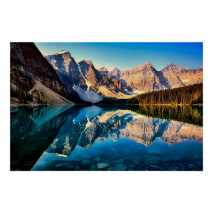 Póster Lago Moraine, Canadá,