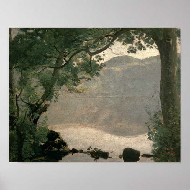 Póster Lago Nemi, 1843 (Frente)