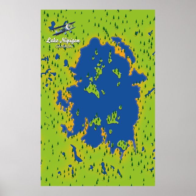 Póster Lago Nipigon (Frente)