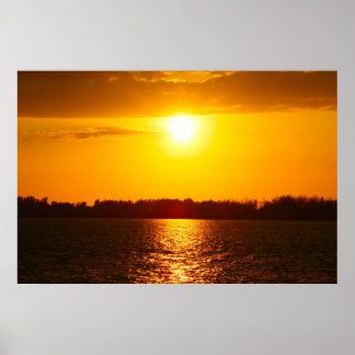 Póster Lago Norman, NC Sunset