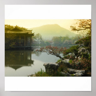 Póster lago occidental, China