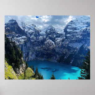 Póster Lago Oeschinen