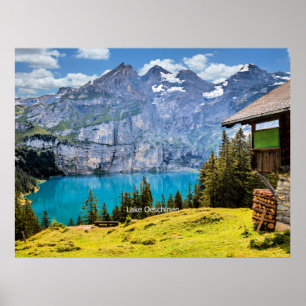 Póster Lago Oeschinen, Suiza