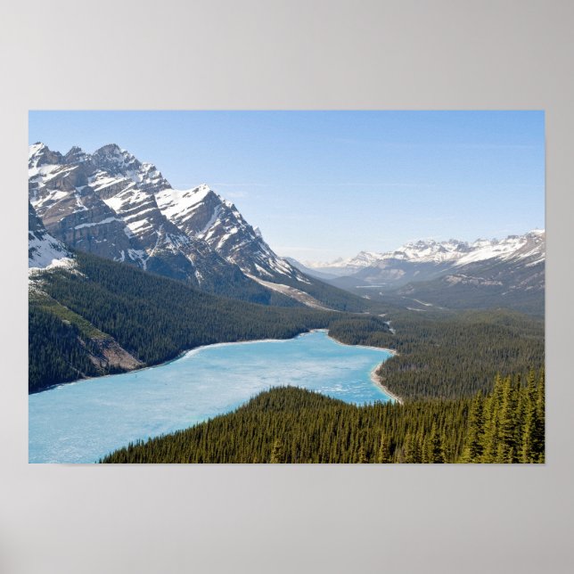Póster Lago Peyto - Parque Nacional Banff, Alberta, Canad (Frente)