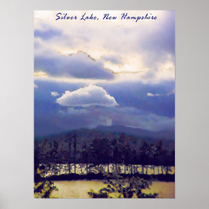 Póster Lago Plateado, NH