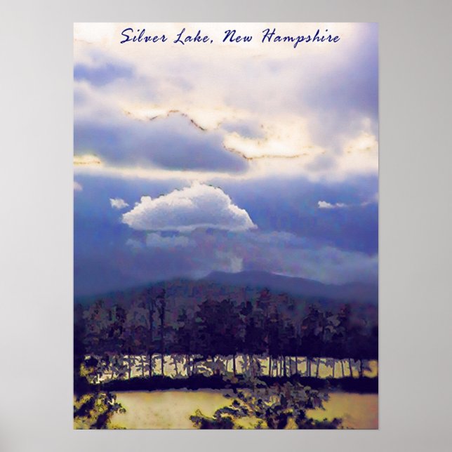 Póster Lago Plateado, NH (Frente)