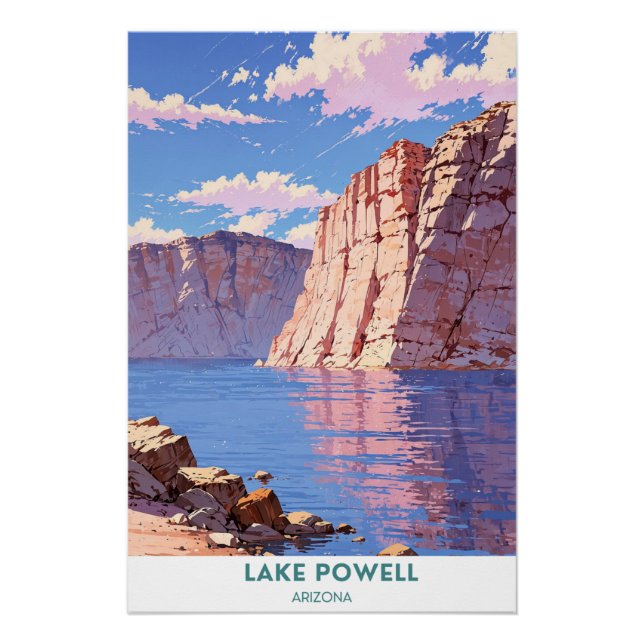 Póster Lago Powell, Arizona (Anverso)
