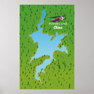Póster Lago Poyang