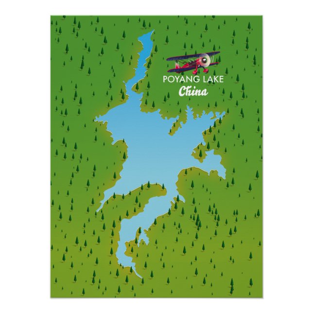 Póster Lago Poyang (Anverso)