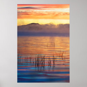 Póster Lago Racquette Montañas Adirondack, Nueva York