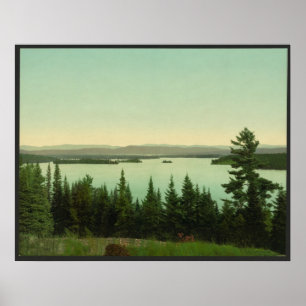 Póster Lago Raquette de las Marcas