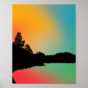 Póster Lago reflexivo