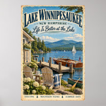 Lago Retro Winnipesaukee New Hampshire Viajes