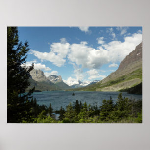 Póster Lago Saint Mary II en el Parque Nacional Glaciar