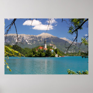 Póster Lago sangrado, Eslovenia