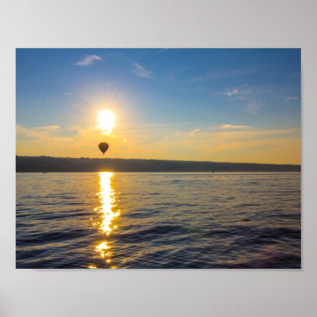 Póster Lago Seneca, Nueva York (Frente)