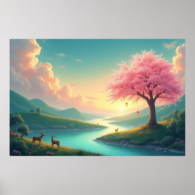 Póster Lago Serene (Frente)